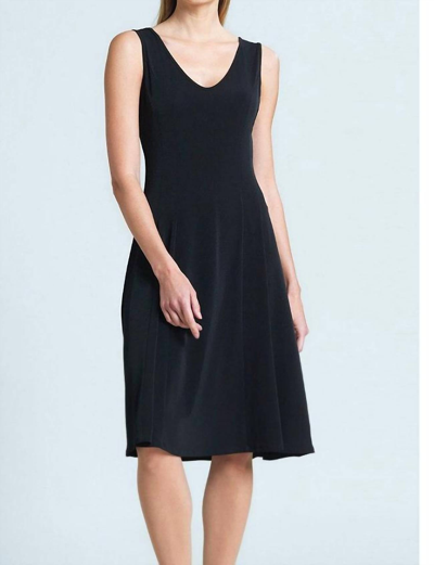Shop Clara Sunwoo V-neck Sleeveless Dress In Black