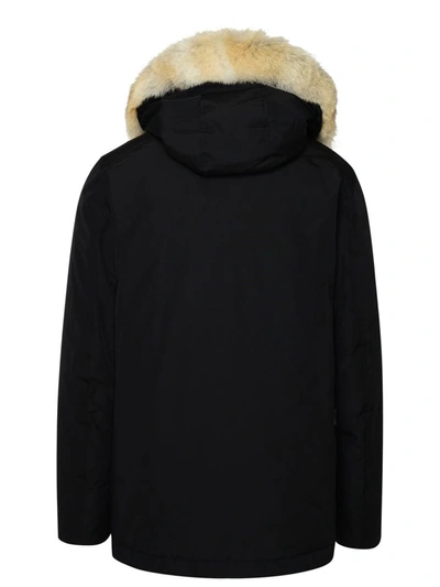 Shop Woolrich Artic Anorak Black Cotton Blend Parka