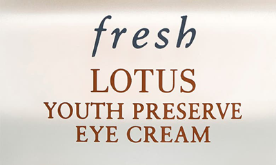 Shop Fresh Lotus Youth Preserve Depuffing Eye Cream, 0.5 oz