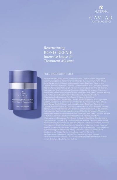 Shop Alterna Caviar Anti-aging Restructuring Bond Repair Intensive Leave-in Treatment Masque