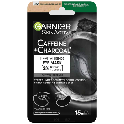 Garnier Depuffing Eye Mask With Bamboo Charcoal For Puffy Undereyes 5g