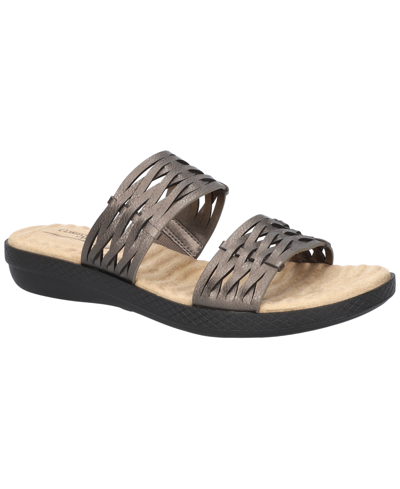Shop Easy Street Women's Agata Slide Sandals In Pewter