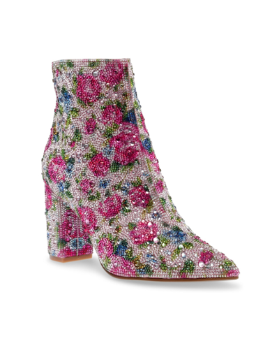 Shop Betsey Johnson Women's Cady Evening Booties In Pink Floral