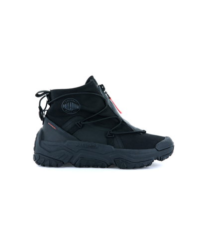 Shop Palladium Off-grid Hi Zip Waterproof Unisex Boots In Black,black