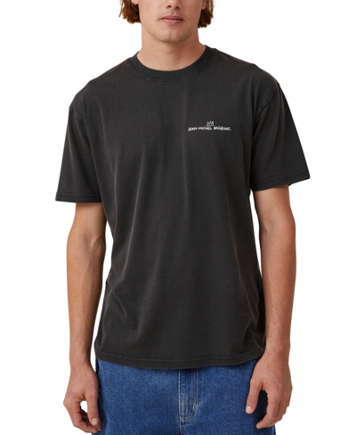 Shop Cotton On Men's Basquiat Loose Fit T-shirt In Black,stars