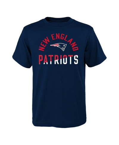 Shop Outerstuff Big Boys Navy New England Patriots Halftime T-shirt