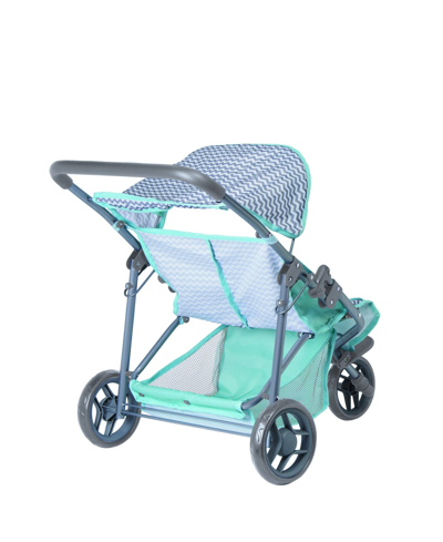 Adora Zig Zag Twin Jogger Doll Stroller In Multi