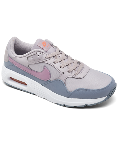 Shop Nike Women's Air Max Sc Casual Sneakers From Finish Line In Amethyst Ash,ashen Slate