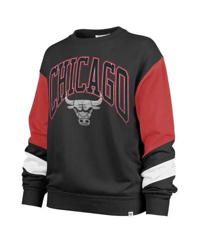 Shop 47 Brand Women's ' Black Chicago Bulls 2023/24 City Edition Nova Crew Sweatshirt