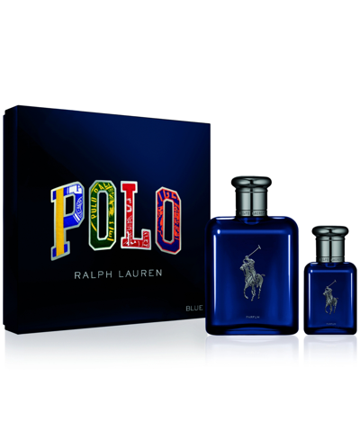 Shop Ralph Lauren Men's 2-pc. Polo Blue Parfum Gift Set In No Color