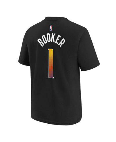 Jordan Big Boys  Brand Devin Booker Black Phoenix Suns Statement Edition Name And Number Player T-shi In Black