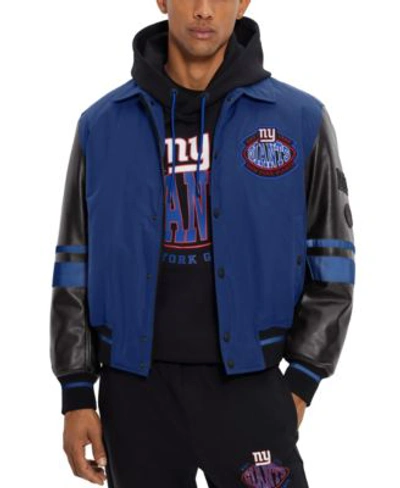 Shop Hugo Boss Boss By  Mens Boss X Nfl Water Repellent Bomber Jacket Collection In Medium Blue
