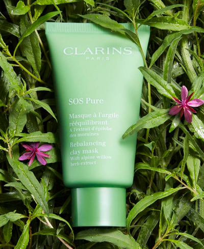 Shop Clarins Sos Pure Rebalancing Clay Mask In No Color