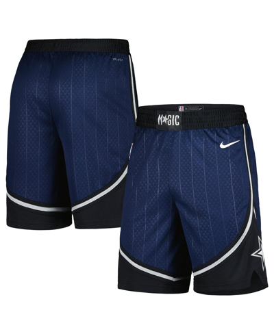 Shop Nike Men's  Navy Orlando Magic 2023/24 City Edition Swingman Shorts