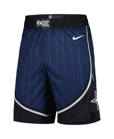 Shop Nike Men's  Navy Orlando Magic 2023/24 City Edition Swingman Shorts