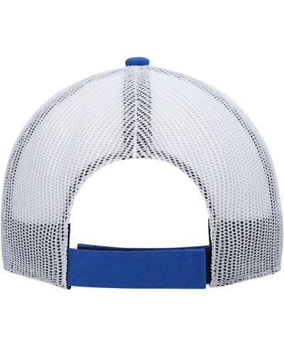 Shop 47 Brand Big Boys ' Royal, White Los Angeles Rams Adjustable Trucker Hat In Blue