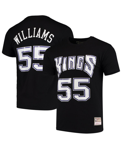 Shop Mitchell & Ness Men's  Jason Williams Black Sacramento Kings Hardwood Classics Team Name And Number T