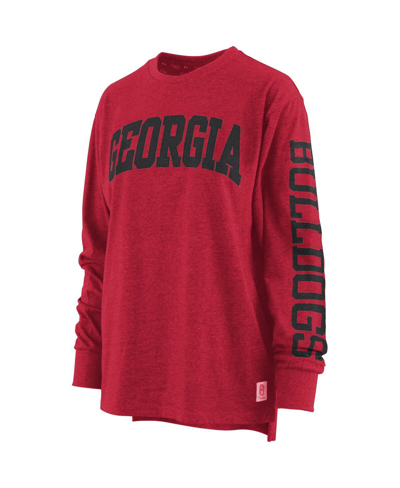 Pressbox Red Georgia Bulldogs Two-hit Canyon Long Sleeve T-shirt