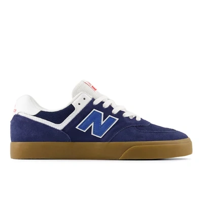 Shop New Balance Unisex Nb Numeric 574 Vulc Skateboarding Shoes In Blue/white