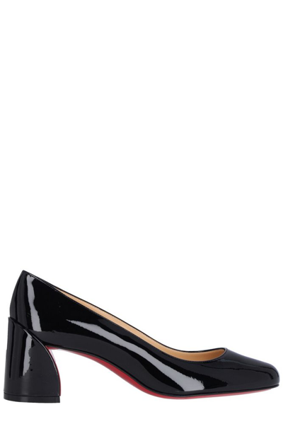 Shop Christian Louboutin Miss Sab Round Toe Pumps In Black