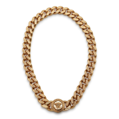 Shop Versace Chain In Gold