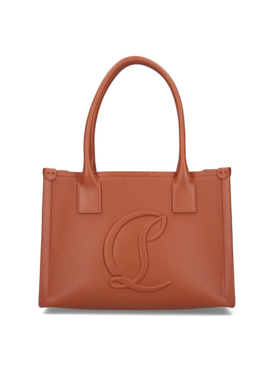 Shop Christian Louboutin By My Side Small Tote Bag In Brown
