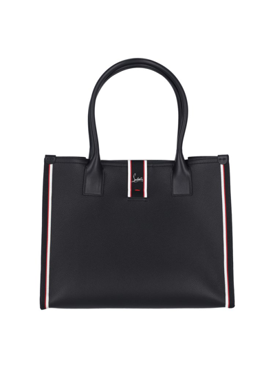 Shop Christian Louboutin Nastroloubi L Top Handle Bag In Black