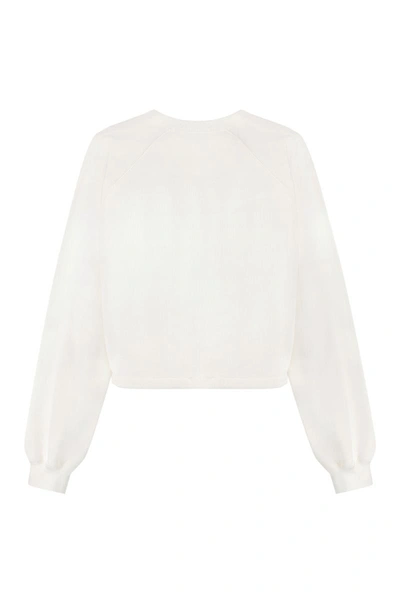 Shop Gucci Jersey Sweatshirt In Ivory