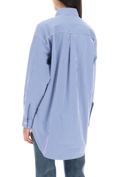 Shop Etro Striped Poplin Shirt