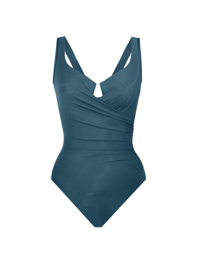Shop Miraclesuit Swim Women's Must Have 19 Escape One-piece Swimsuit In Nova Green