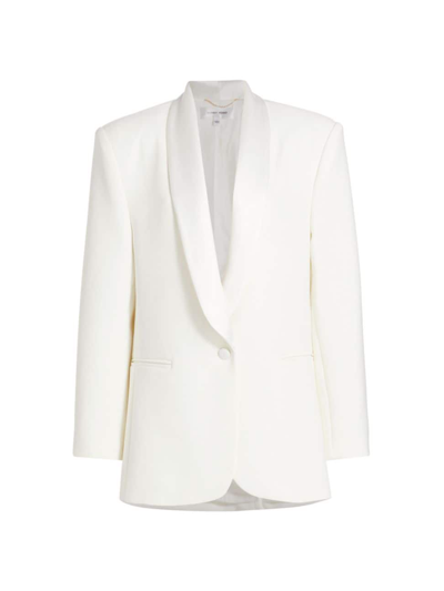 Shop Ronny Kobo Women's Everlan Shawl-collar Blazer In Off White