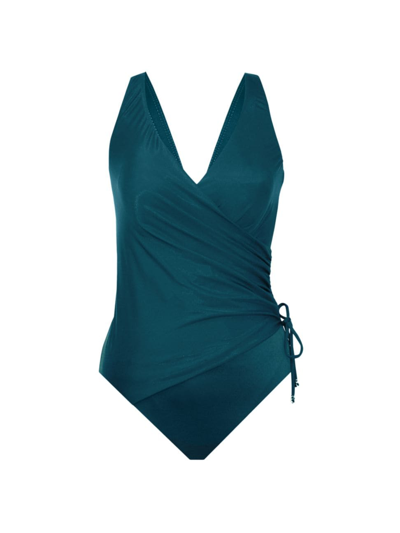 Shop Miraclesuit Swim Women's Razzle Dazzle Eclat One-piece Swimsuit In Nova Green