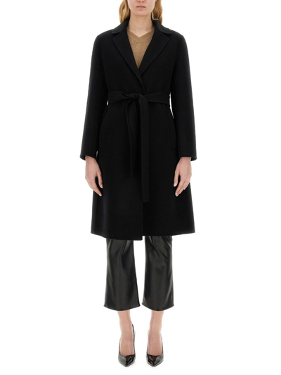 Shop 's Max Mara Belted Long In Black