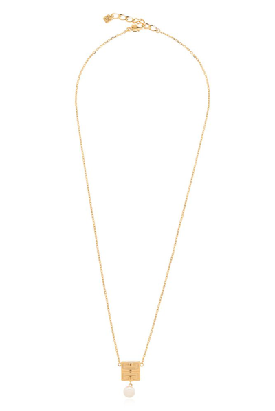 Shop Givenchy 4g Pendant Necklace In Gold