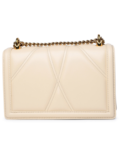 Shop Dolce & Gabbana Woman Cream Leather Bag