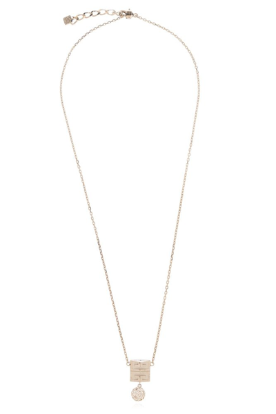 Shop Givenchy 4g Pendant Necklace In Silver