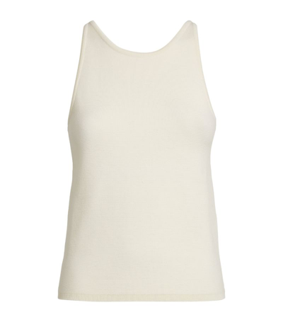 Shop Max Mara Knitted Tank Top In White