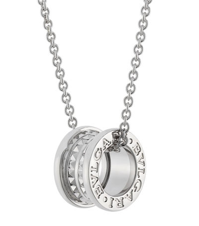 Shop Bvlgari Silver And Steel Save The Children Necklace