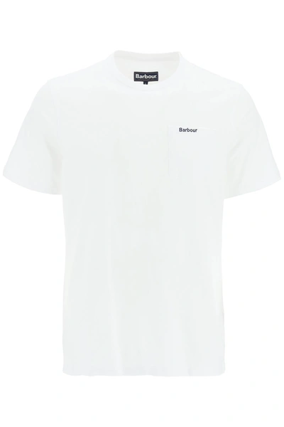 Shop Barbour Classic Chest Pocket T Shirt In White