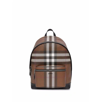 Shop Burberry Backpacks In Brown/black