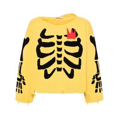 Shop Charles Jeffrey Loverboy Sweaters In Yellow