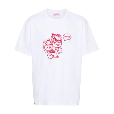 Shop Charles Jeffrey Loverboy T-shirts In White