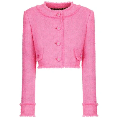 Shop Dolce & Gabbana Outerwears In Pink