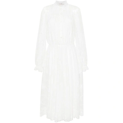 Shop Ermanno Scervino Dresses In White