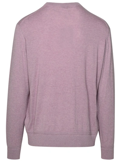 Shop Etro Lilac Cotton Blend Sweater In Lilla