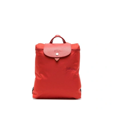 Shop Longchamp Backpacks In Red