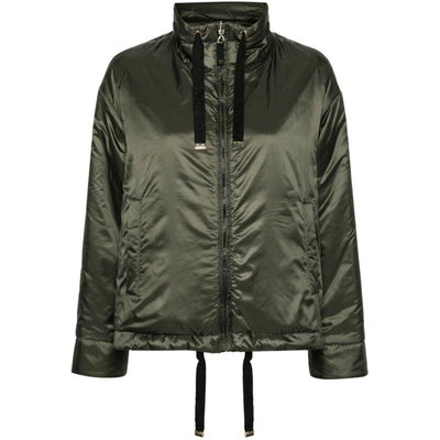 Shop Max Mara The Cube Outerwears In Green