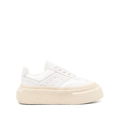 Shop Mm6 Maison Margiela Sneakers In White/grey