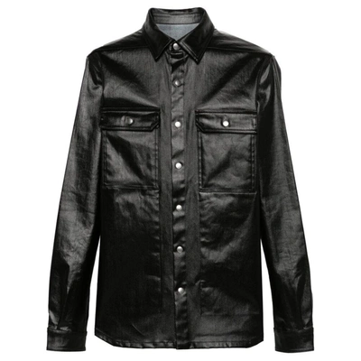 Shop Rick Owens Outerwears In Black