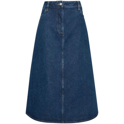 Shop Studio Nicholson Skirts In Blue